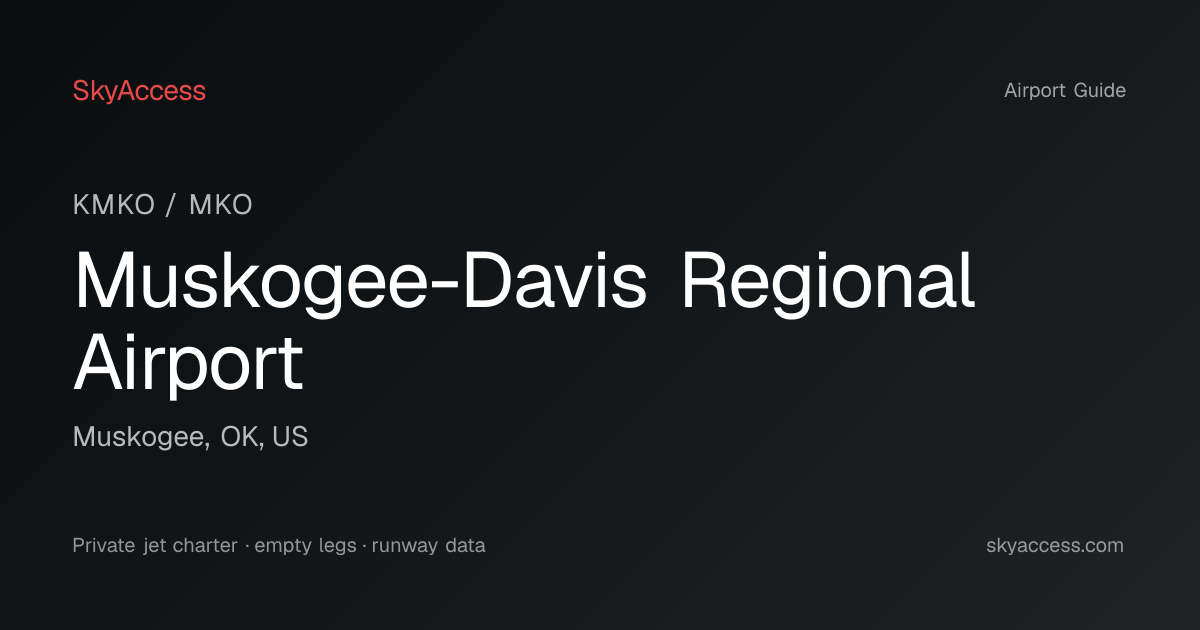 Muskogee-Davis Regional Airport (KMKO) | SkyAccess