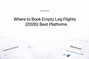 Best websites to book empty leg flights in 2026, including SkyAccess and other private jet booking platforms
